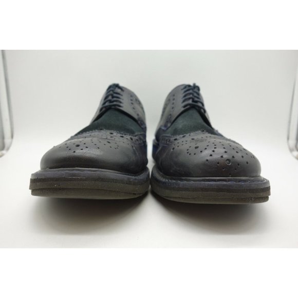 Studio Belvedere Luis Black Leather Wingtip Lace Up Oxfords Shoes Men\'s 12 M main image 10